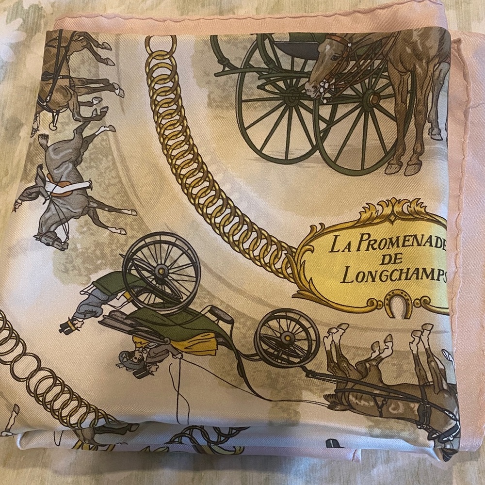 Hermès Paris Equestrian La Promenade de Longchamps Silk Scarf - Picture 11 of 11